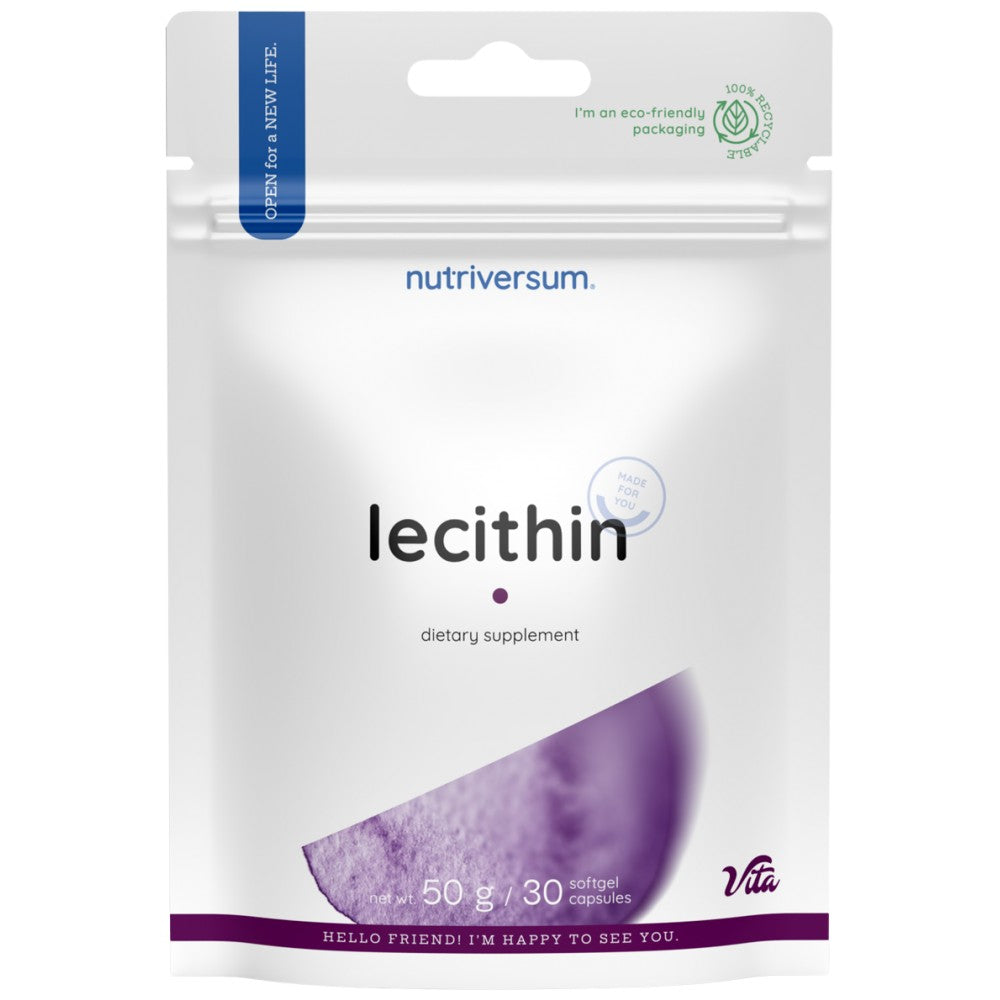 Nutriversum Lecithin 1200 mg From Soybean Oil - Соев лецитин 1200 mg