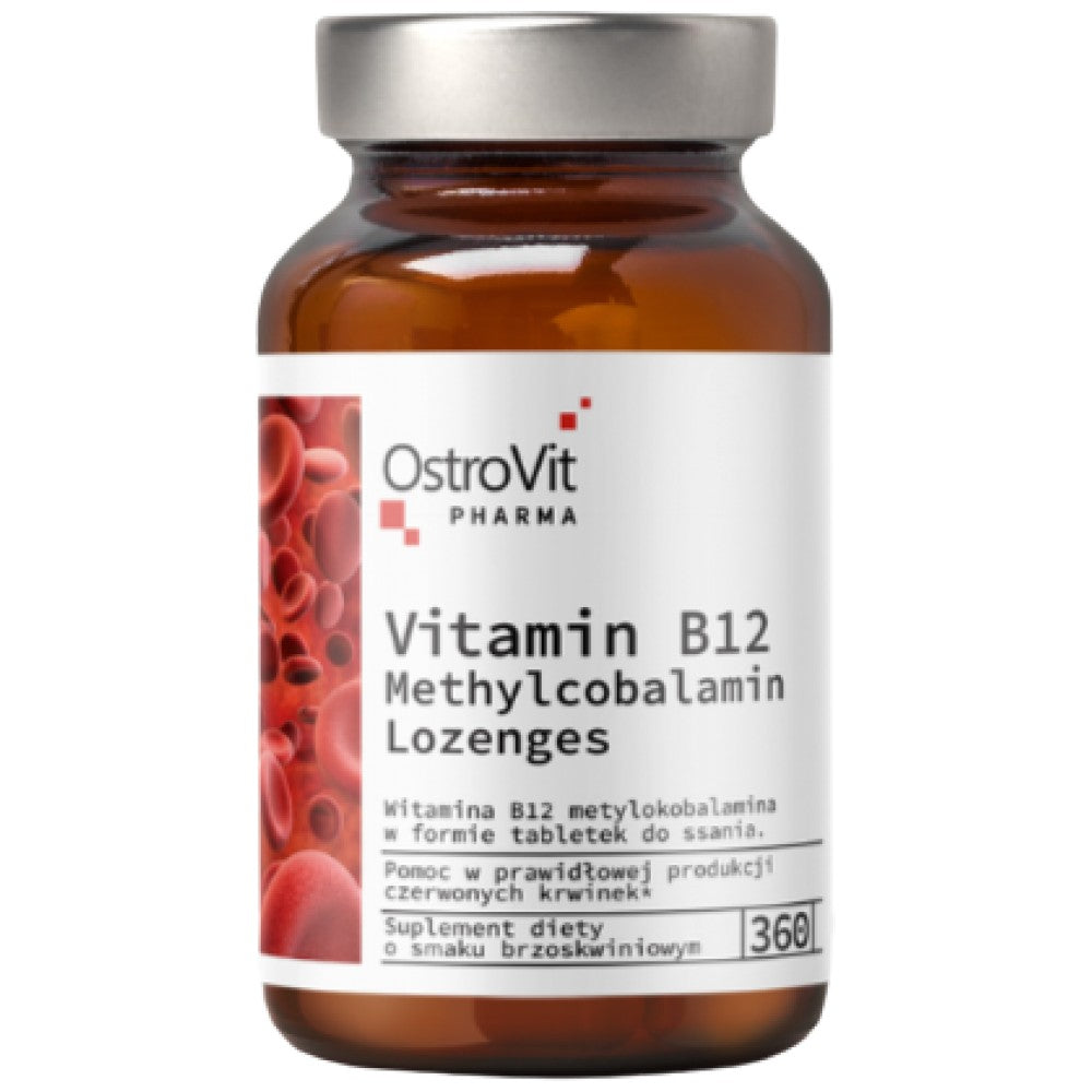 OstroVit Vitamin B12 Methylcobalamin Lozenges - Витамин B12 таблетки за смучене
