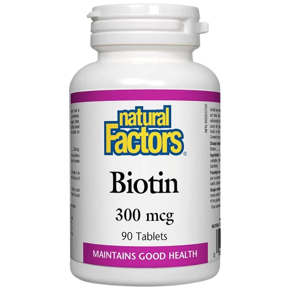 Natural Factors Biotin 300 mcg - Биотин 300 mcg