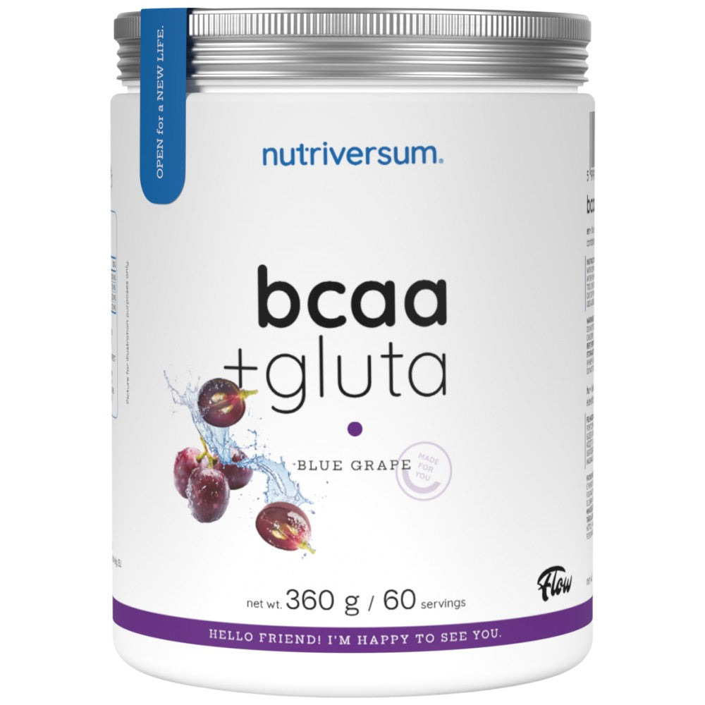 Nutriversum BCAA + Gluta Powder Flow - BCAA с глутамин на прах