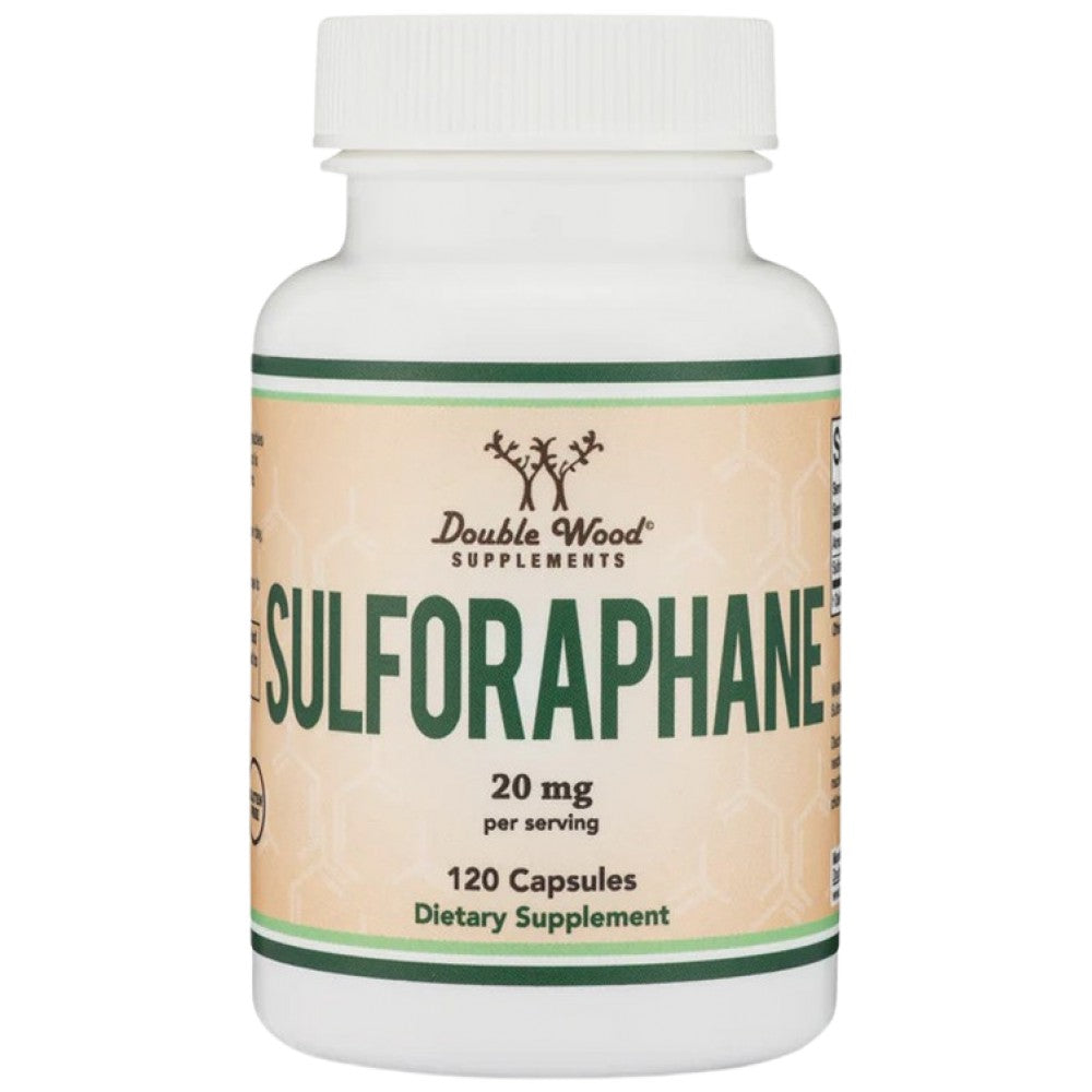 Double Wood Supplements Sulforaphane 20 mg - Сулфорафан от броколи 20 mg