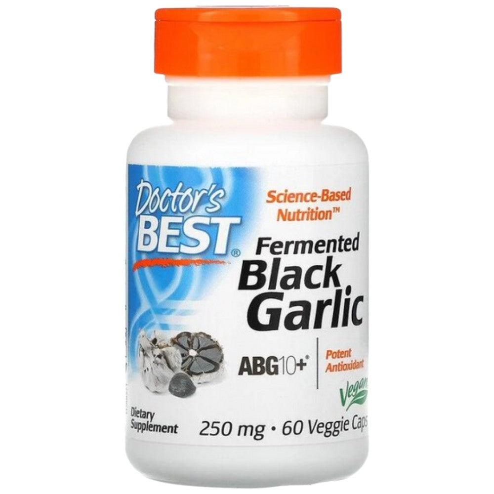 Doctor's Best BEST Fermented Black Garlic - Ферментирал черен чесън