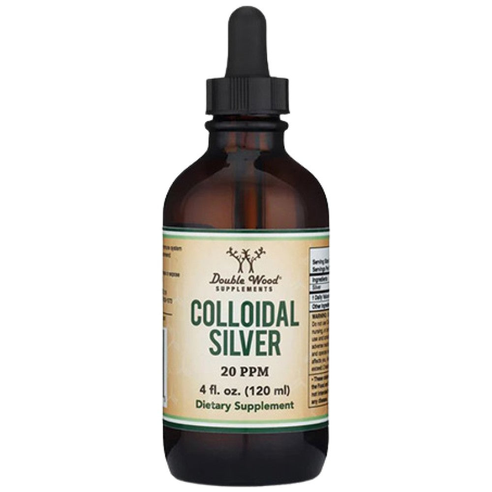 Double Wood Supplements Colloidal Silver 20 PPM - Колоидно сребро 20 PPM