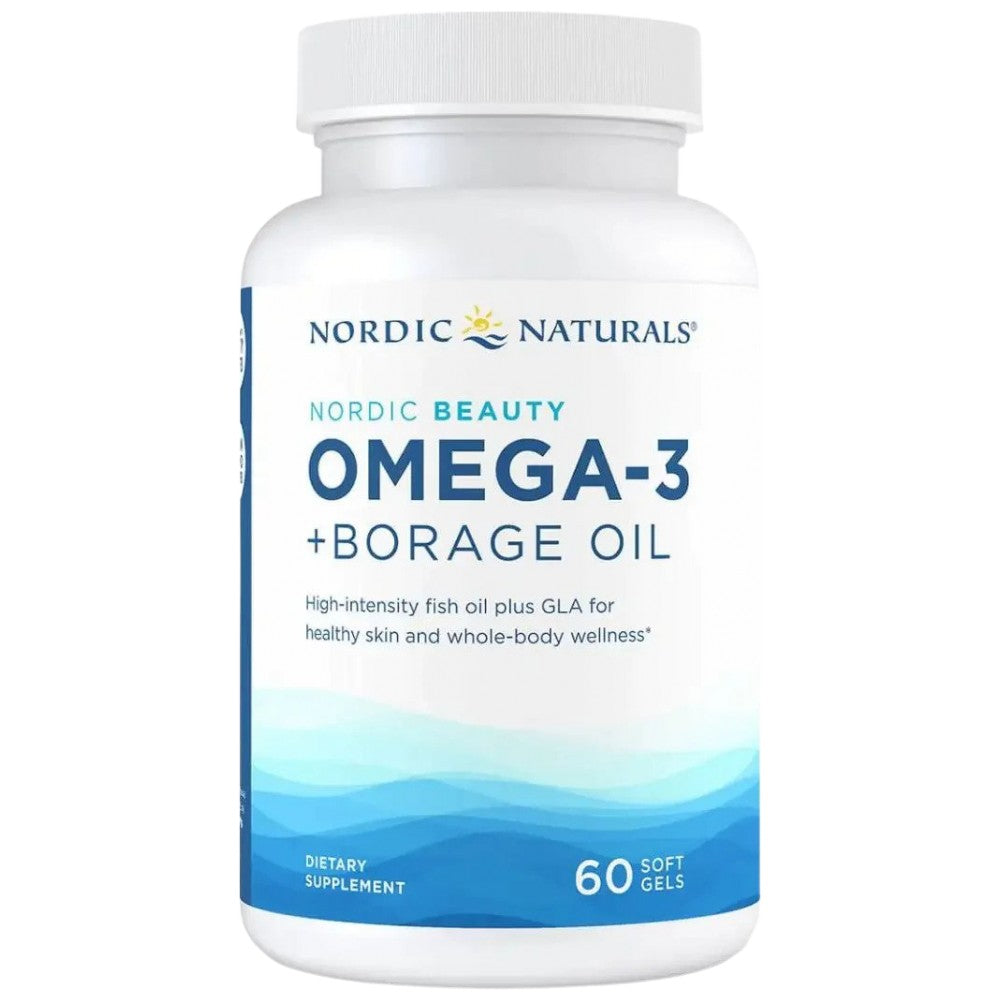 Nordic Naturals Nordic Beauty Omega-3 with Borage Oil - Рибено масло за красота с масло от пореч