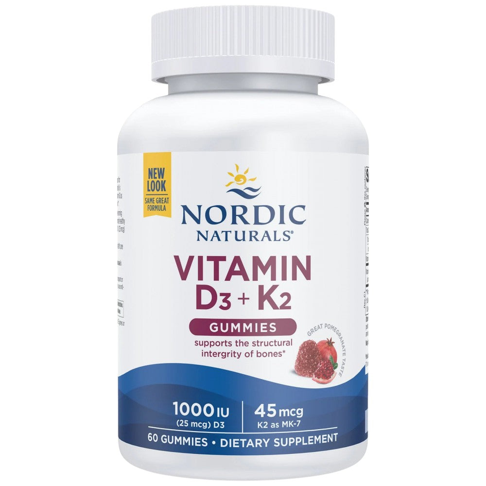 Nordic Naturals Vitamin D3 1000 IU + K2 45 mcg Gummies - Витамин Д3 с К2 желиран