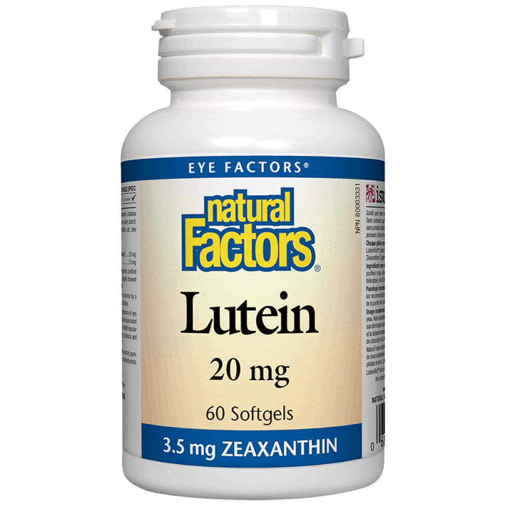 Natural Factors Lutein 20 mg with Zeaxanthin - Лутеин 20 mg със зеаксантин