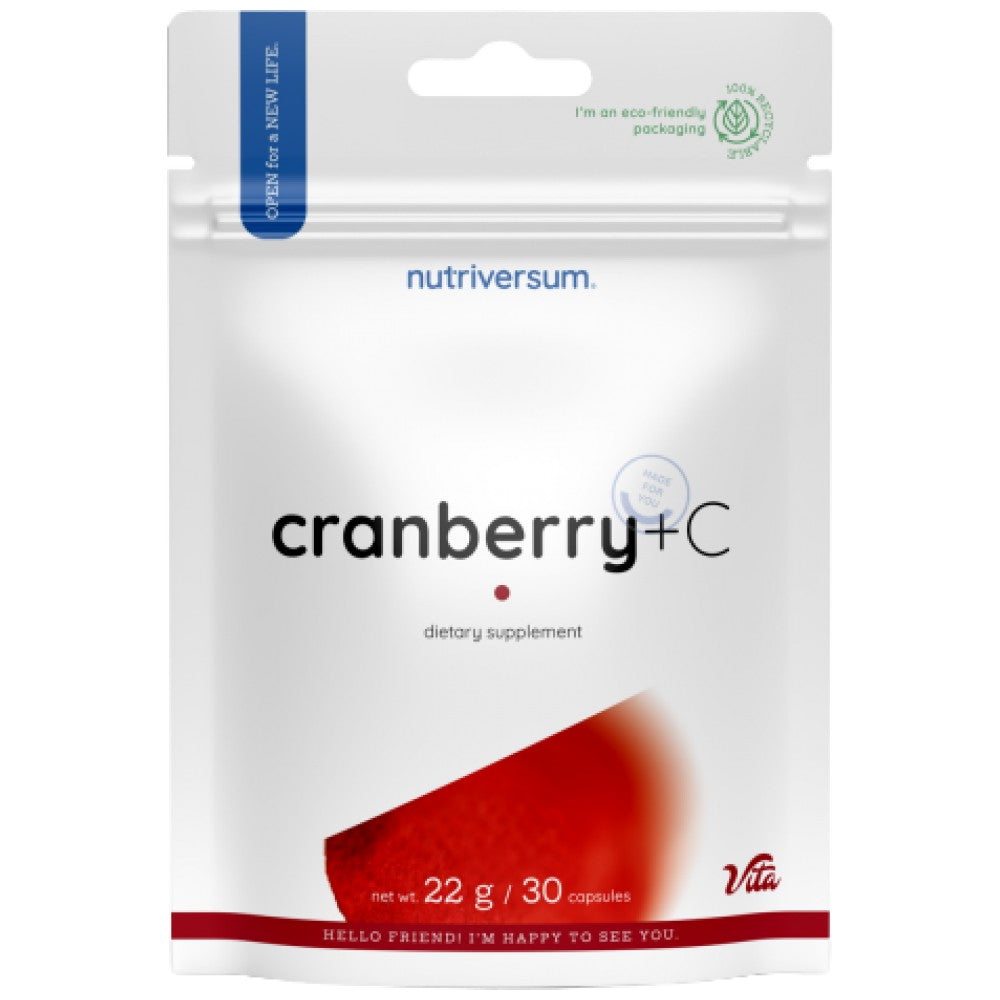 Nutriversum Cranberry Caps + Vitamin C - Червена боровинка с Витамин C