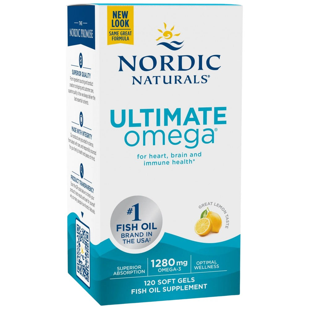 Nordic Naturals Ultimate Omega 1280 mg - Концентрирано рибено масло 1280 mg