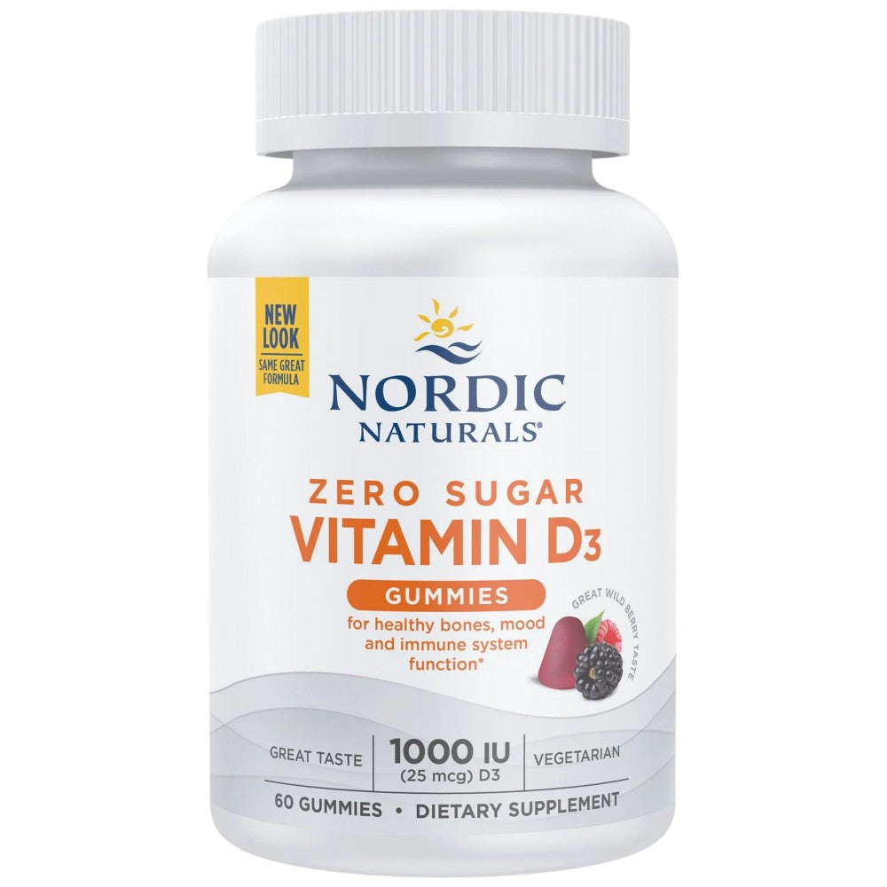 Nordic Naturals Vitamin D3 Zero Sugar 1000 IU - Витамин Д3 без захар 1000 IU