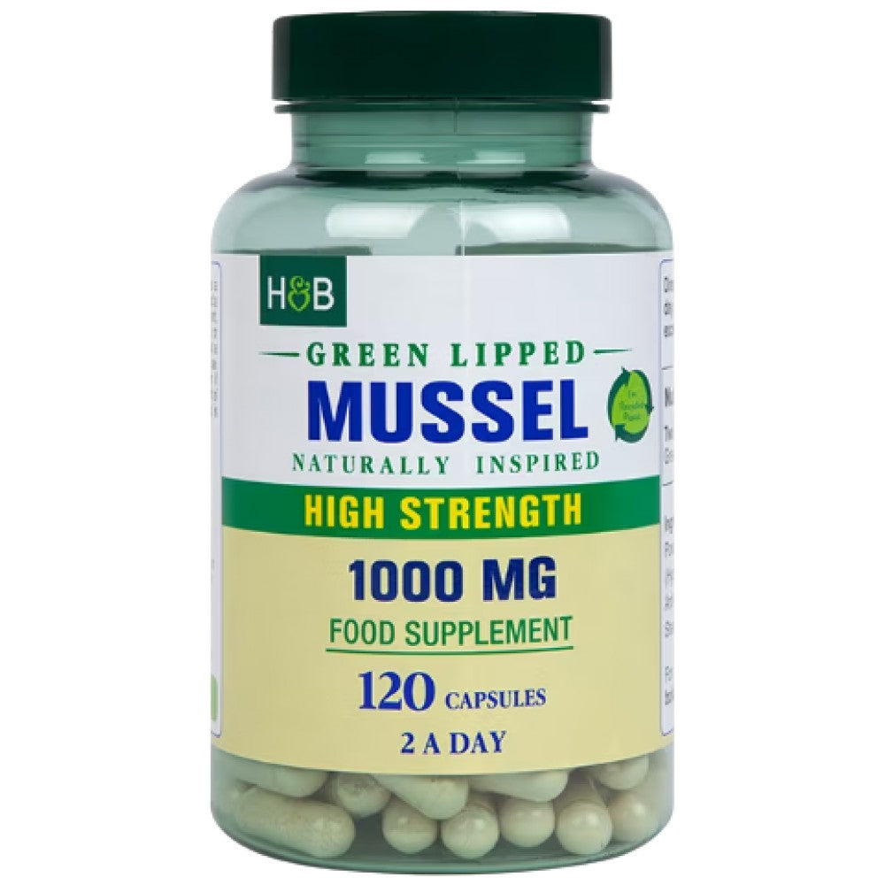 Holland And Barrett Green Lipped Mussel 1000 mg - Зеленоуста мида 1000 mg за стави