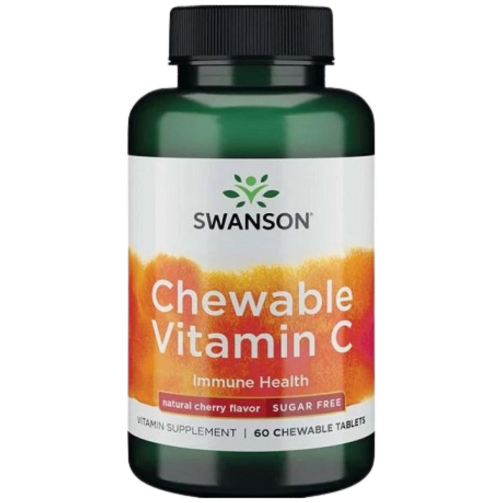 SWANSON Sugar-Free Chewable Vitamin C 500 mg - Витамин С 500 mg за дъвчене без захар