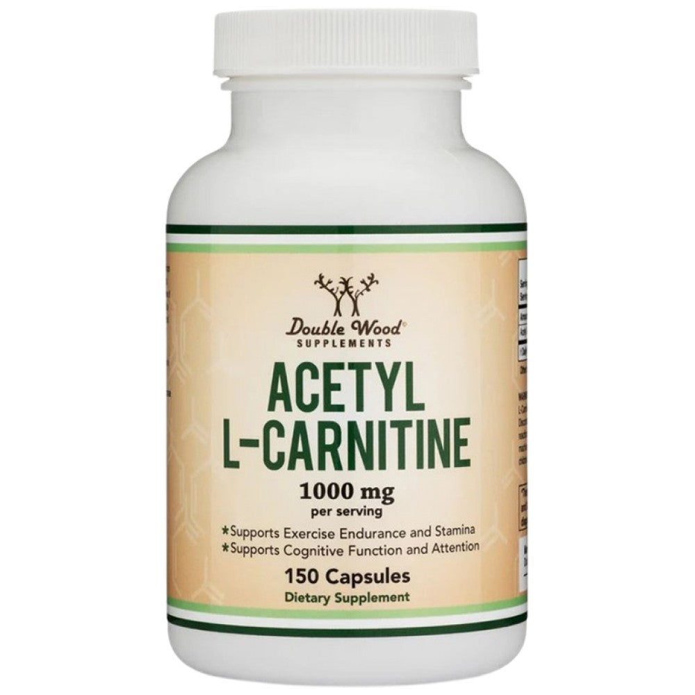 Double Wood Supplements Acetyl L-Carnitine 1000 mg - Ацетил L-Карнитин 1000 mg