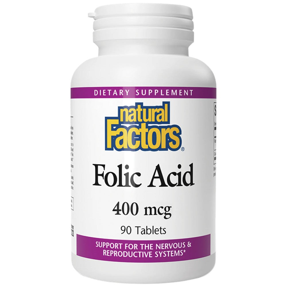 Natural Factors Folic Acid 400 mcg - Фолиева киселина 400 mcg