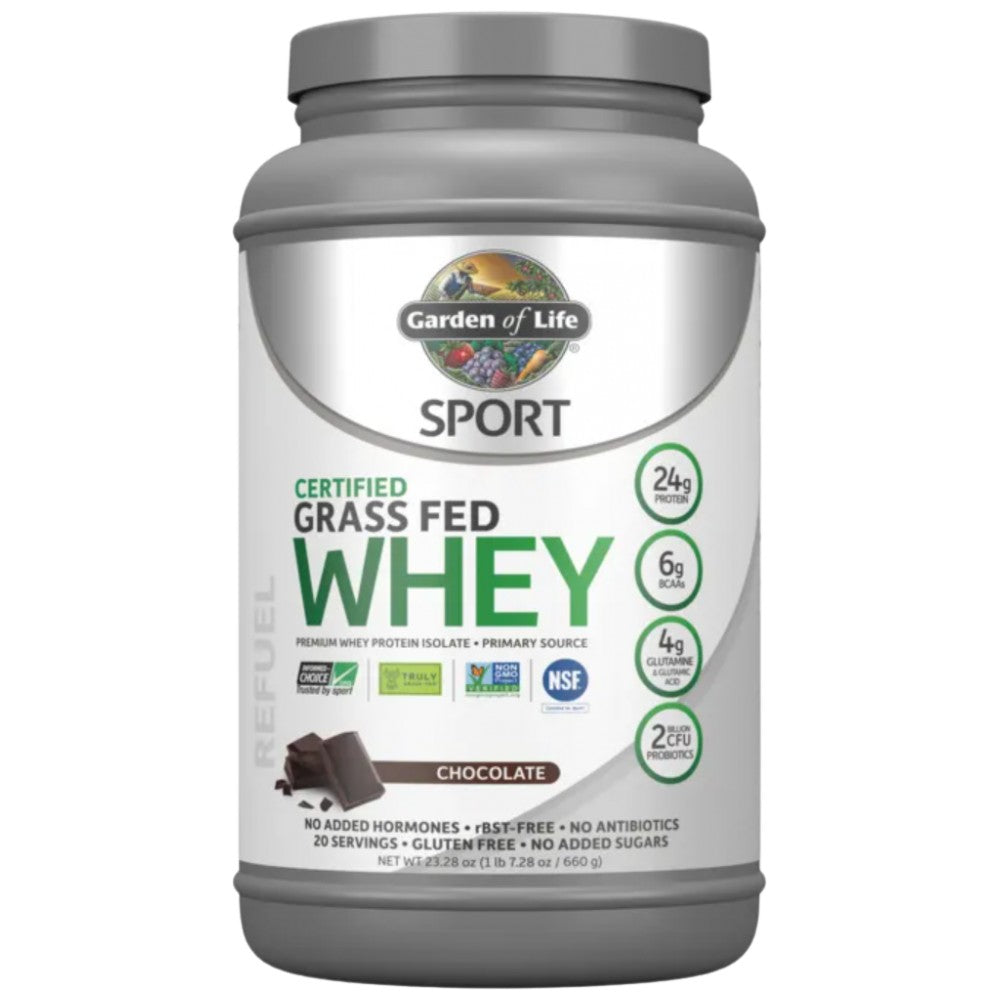 Garden Of Life Sport Certified Grass Fed Whey Protein - Суроватъчен протеин от пасищни животни