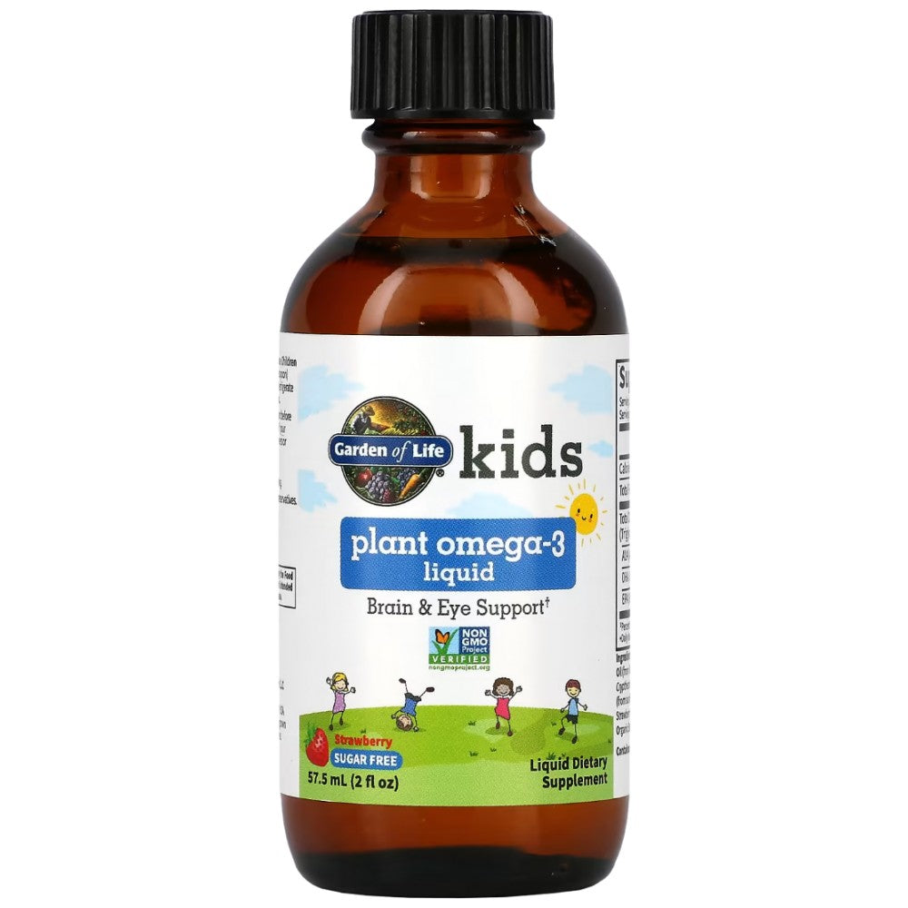 Garden Of Life Kids Plant Omega-3 Liquid - Веган Омега 3 за деца течна