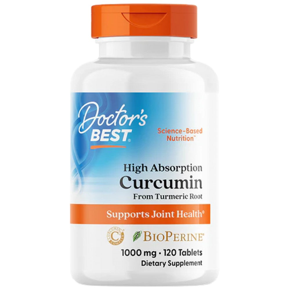 Doctor's Best High Absorption Curcumin 1000 mg With C3 Complex & BioPerine - Куркумин 1000 mg с пиперин