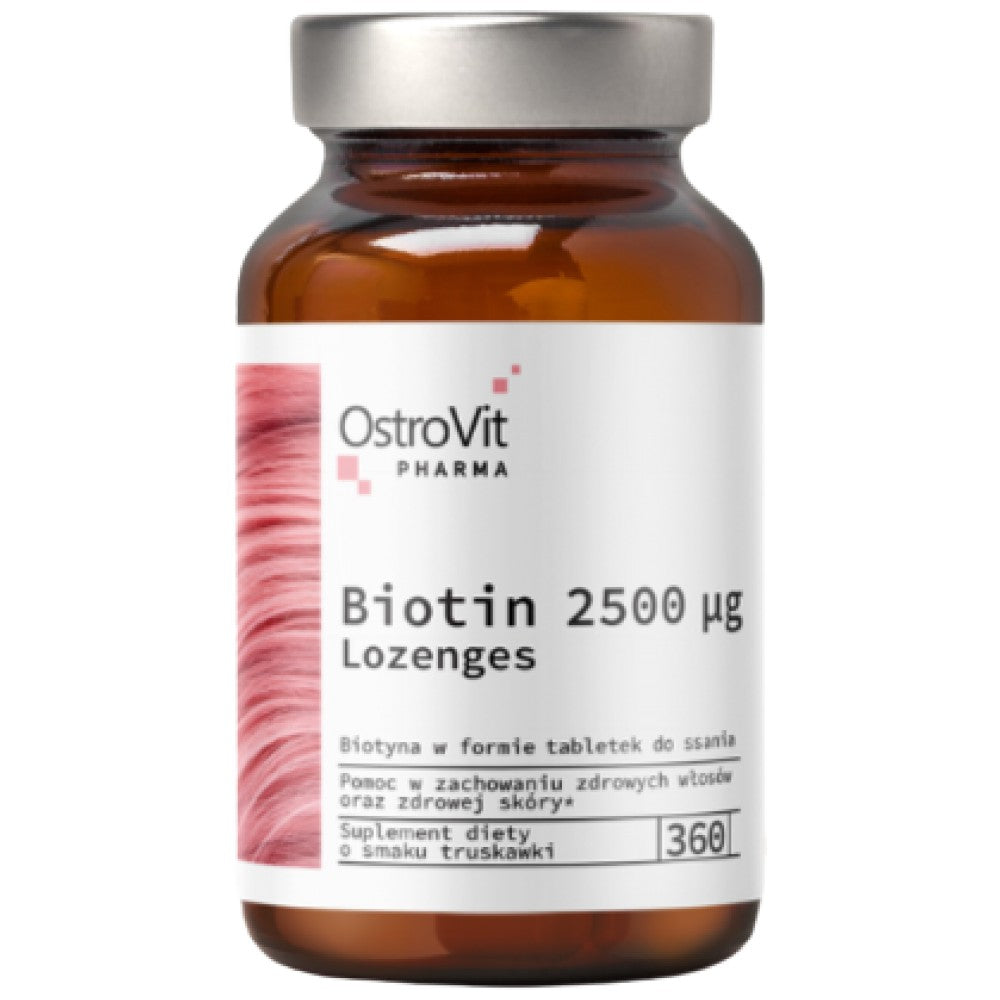 OstroVit Biotin 2500 mcg Lozenges - Биотин 2500 mcg таблетки за смучене