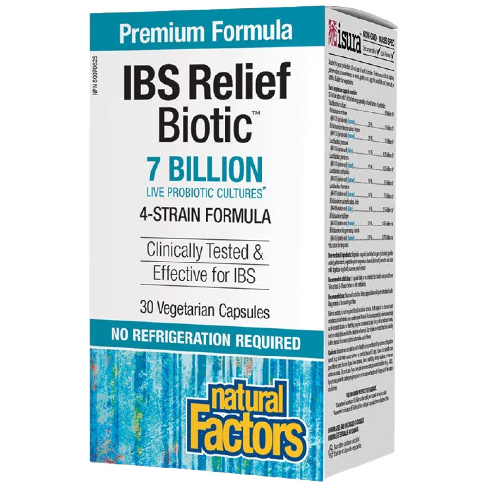 Natural Factors IBS Relief Biotic 7 Billion 4 Strains - Пробиотик при раздразнено черво