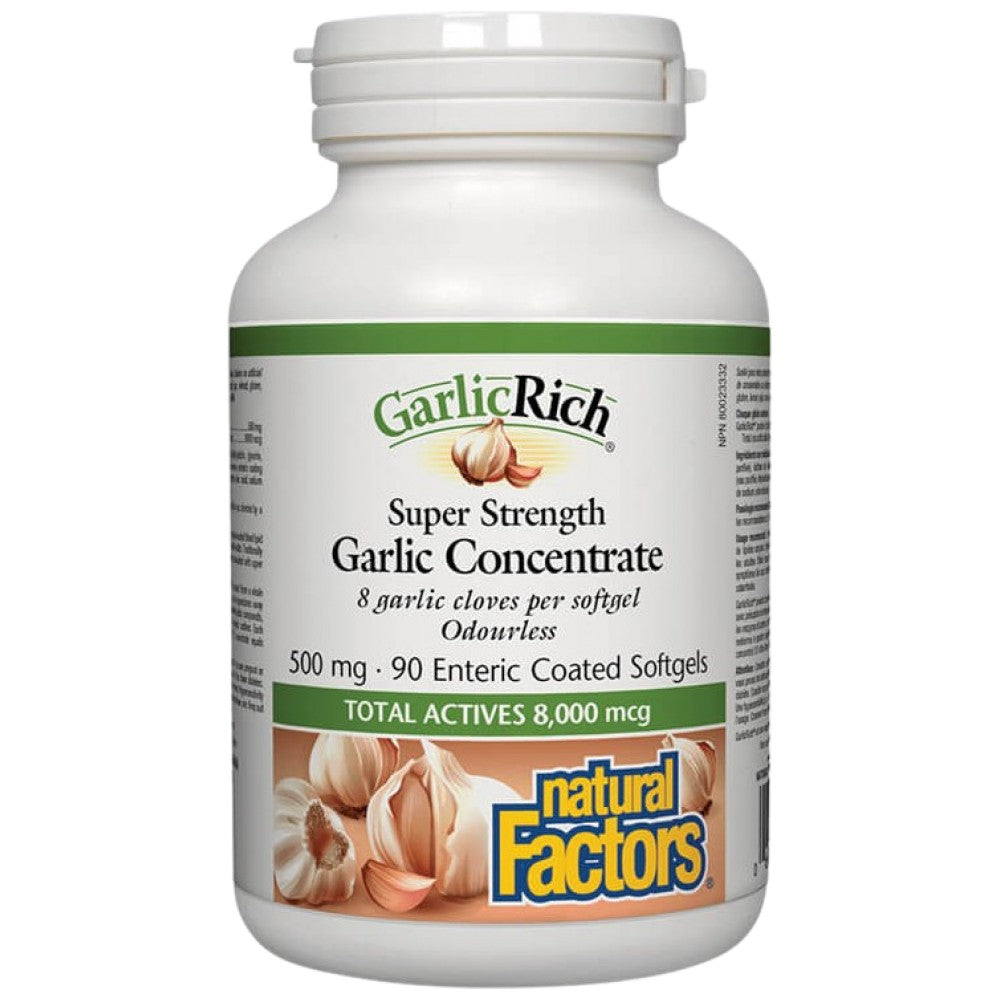Natural Factors GarlicRich Super Strength Garlic Concentrate - Концентриран чесън