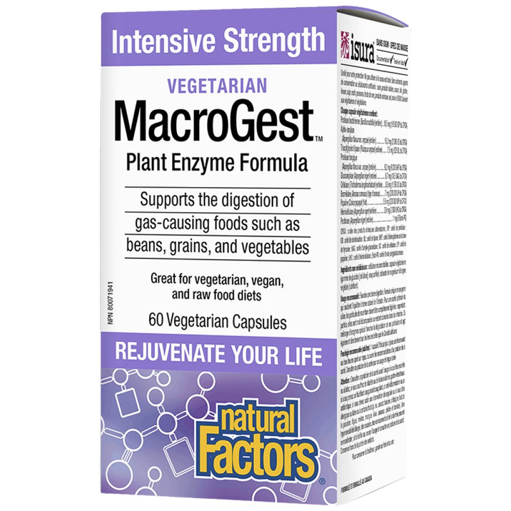 Natural Factors MacroGest Plant Enzyme Formula - Растителни храносмилателни ензими