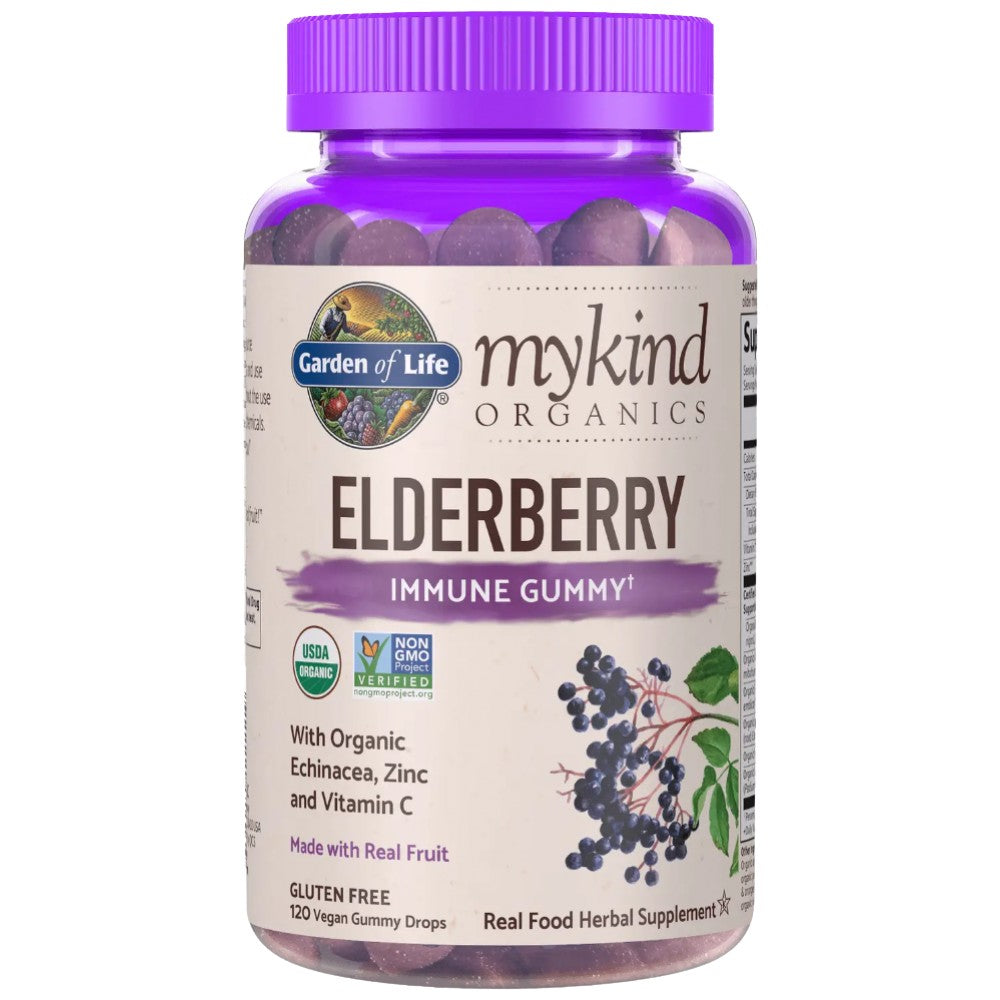 Garden Of Life Mykind Organics Elderberry Real Fruit - Био черен бъз за имунитет
