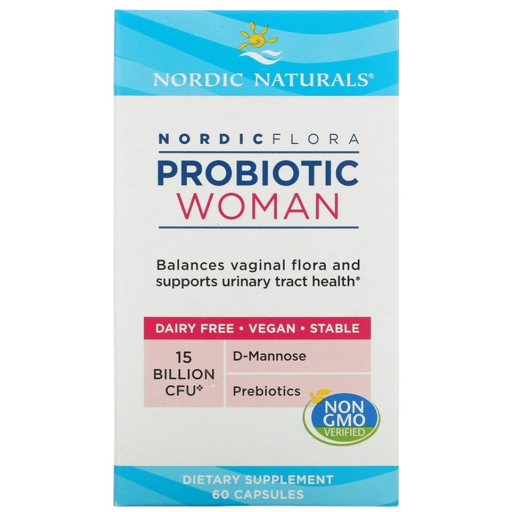 Nordic Naturals Nordic Flora Probiotic Woman 15 Billion Active Cells - Пробиотик за жени 15 млрд. клетки