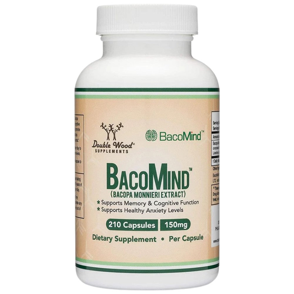 Double Wood Supplements Bacopa BacoMind - Бакопа BacoMind за памет