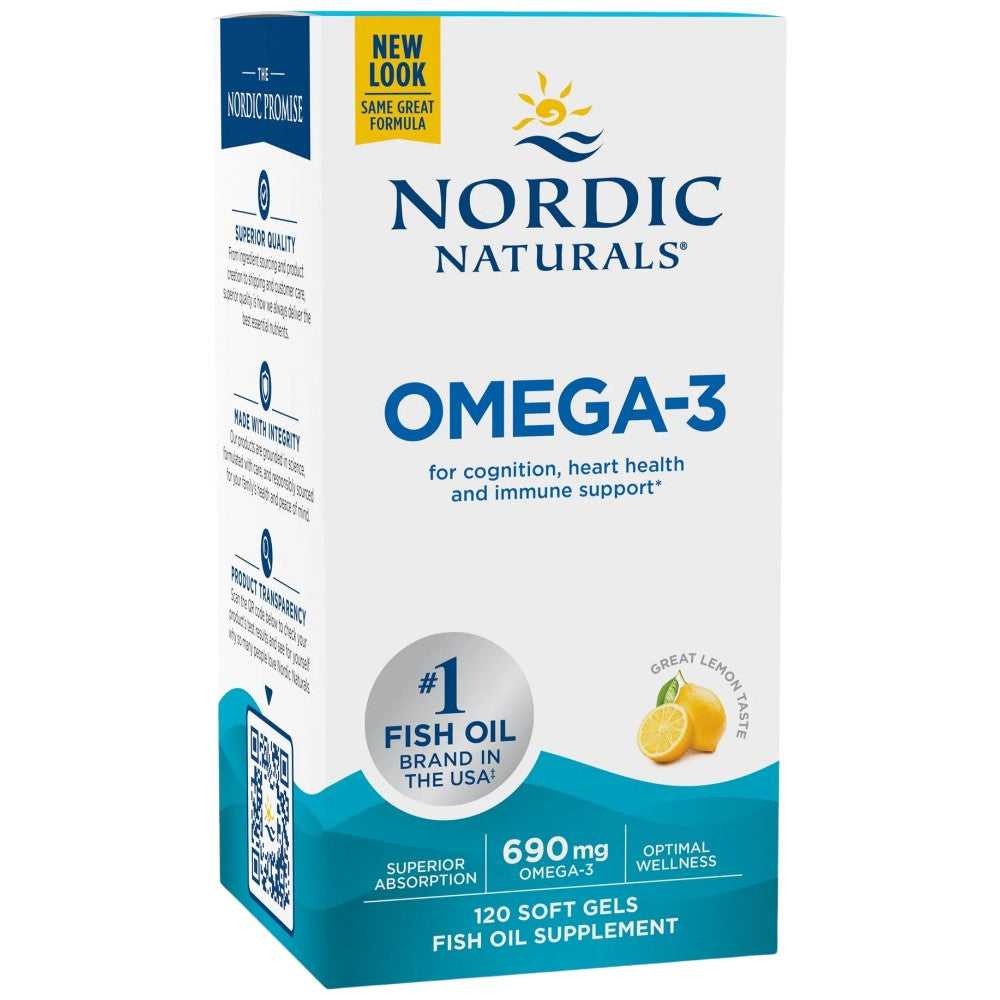 Nordic Naturals Omega-3 690 mg - Рибено масло Омега 3 690 mg