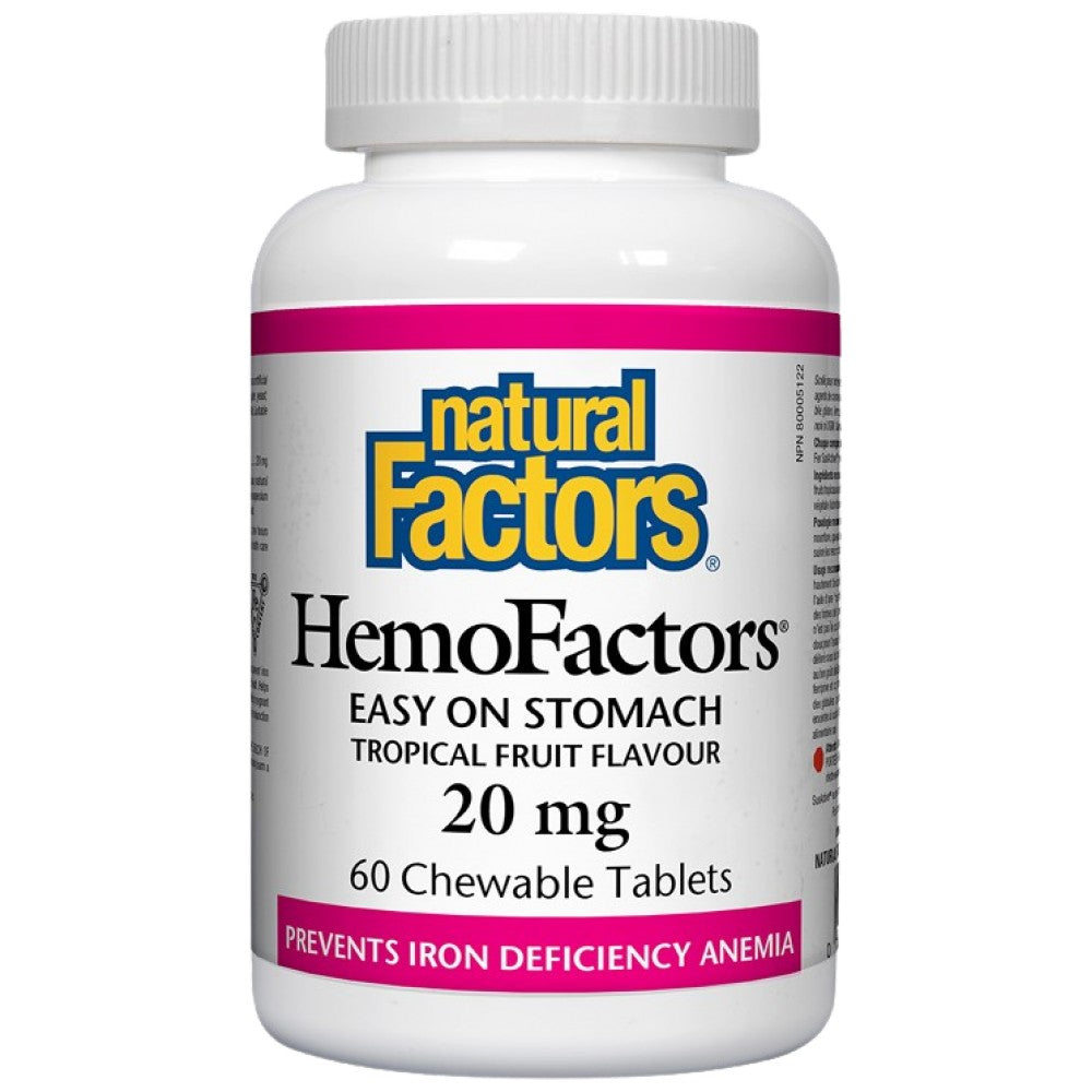 Natural Factors HemoFactors 20 mg - Желязо 20 mg