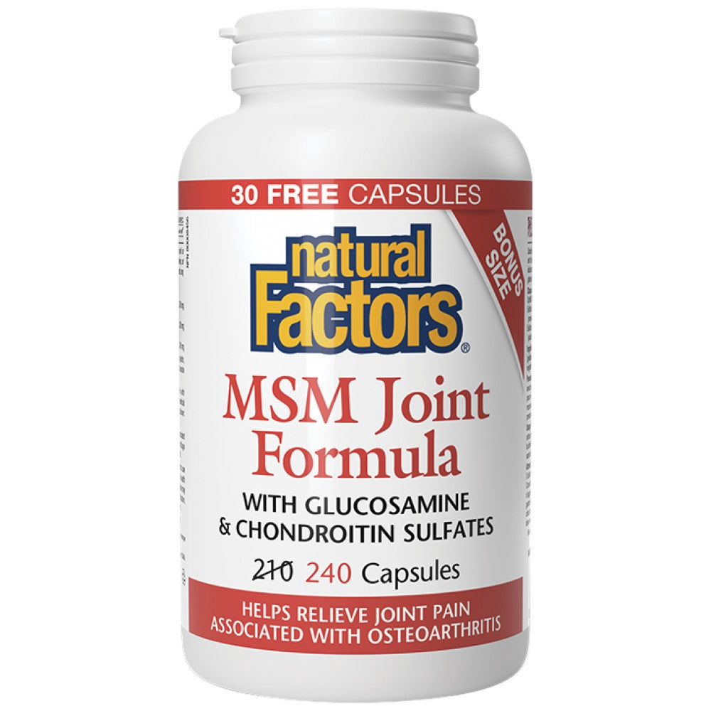 Natural Factors MSM Joint Formula 840 mg - MSM формула за стави 840 mg