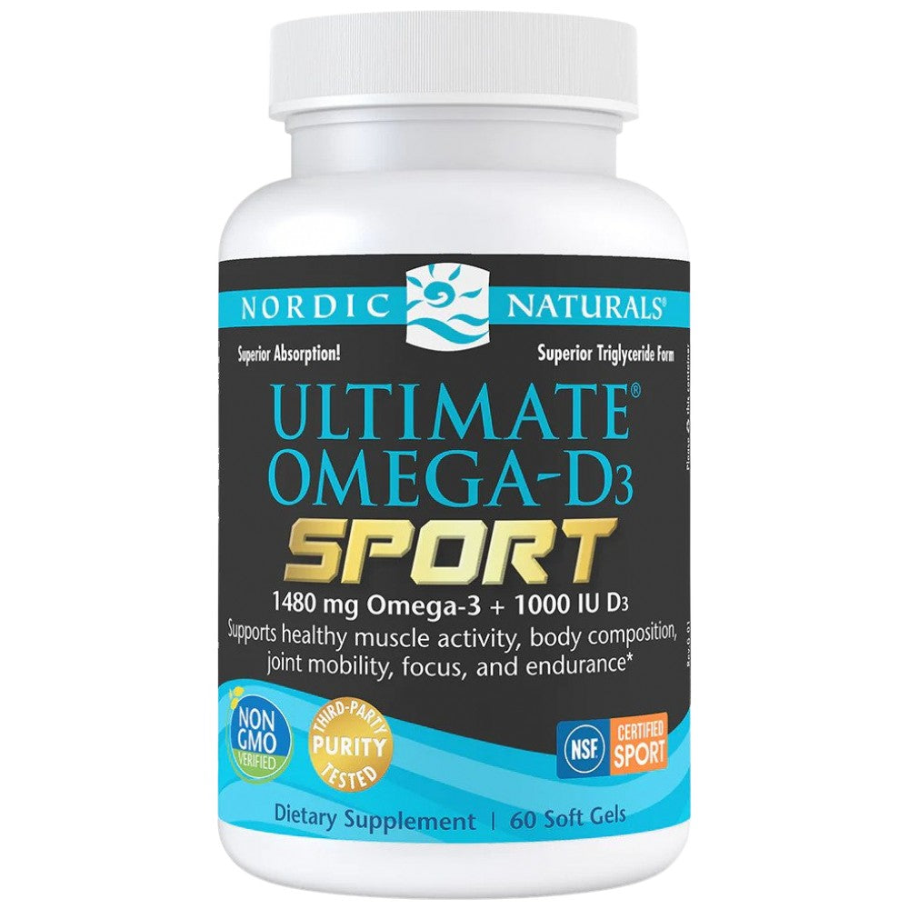 Nordic Naturals Ultimate Omega-D3 Sport 1480 mg - Рибено масло с Д3 за спортисти