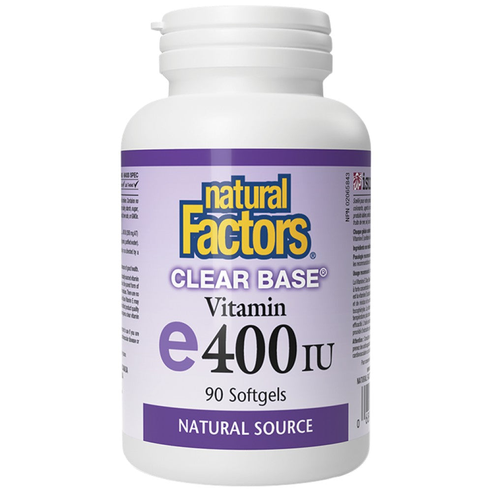 Natural Factors Clear Base Vitamin E 400 IU - Витамин E 400 IU