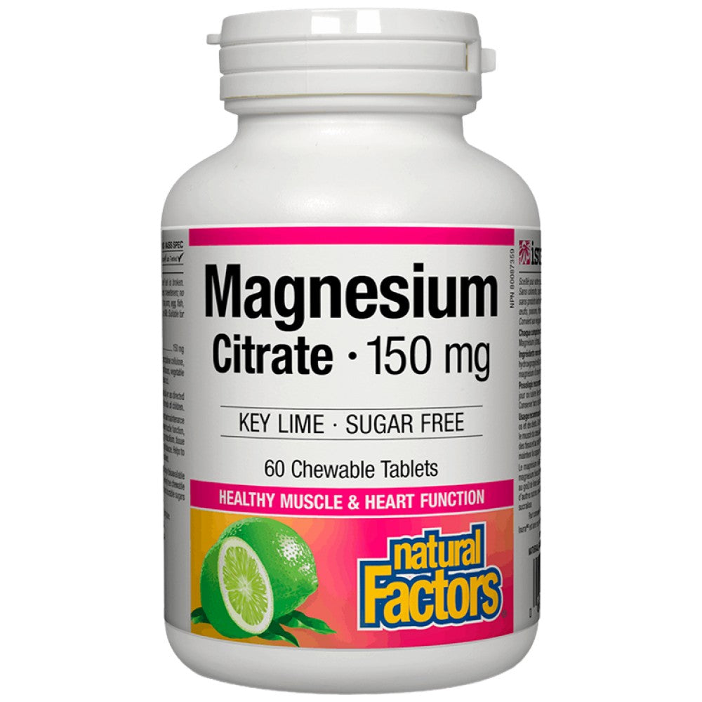 Natural Factors Magnesium Citrate 150 mg - Магнезиев цитрат 150 mg
