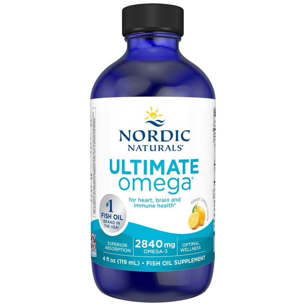 Nordic Naturals Ultimate Omega Liquid 2840 mg - Течно концентрирано рибено масло 2840 mg