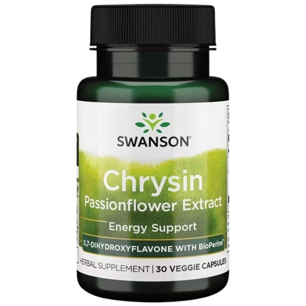 SWANSON Chrysin With Passionflower Extract - Хризин естроген блокер
