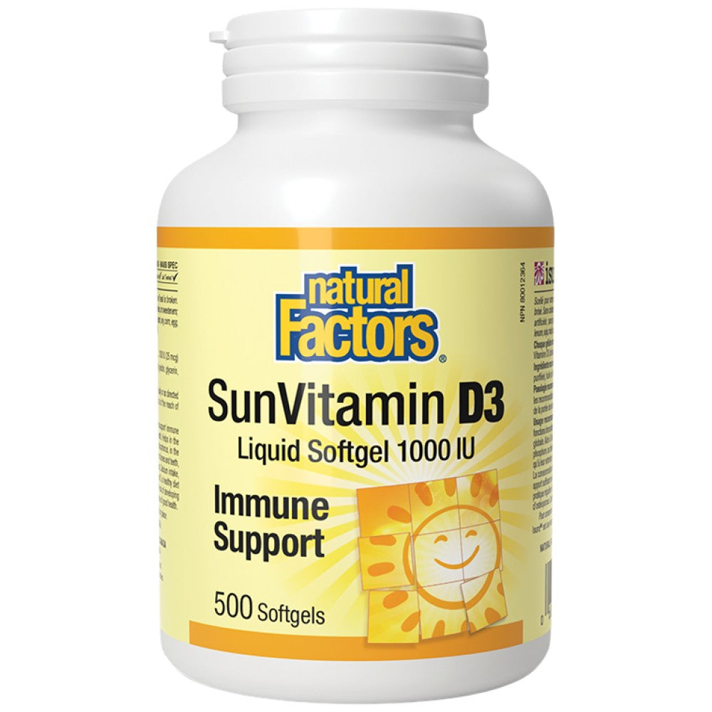 Natural Factors SunVitamin D3 1000 IU - Витамин Д3 1000 IU