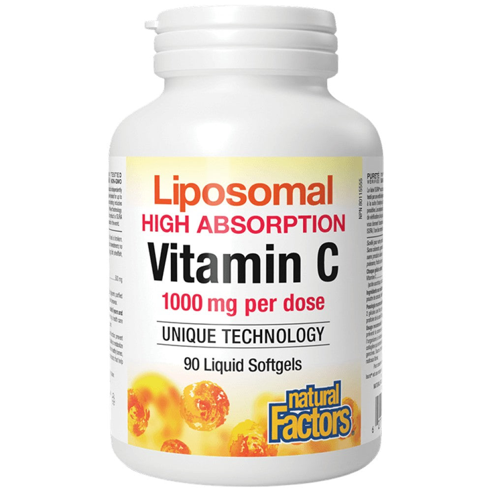 Natural Factors Vitamin C 500 mg Liposomal High Absorption - Липозомен Витамин C 500 mg