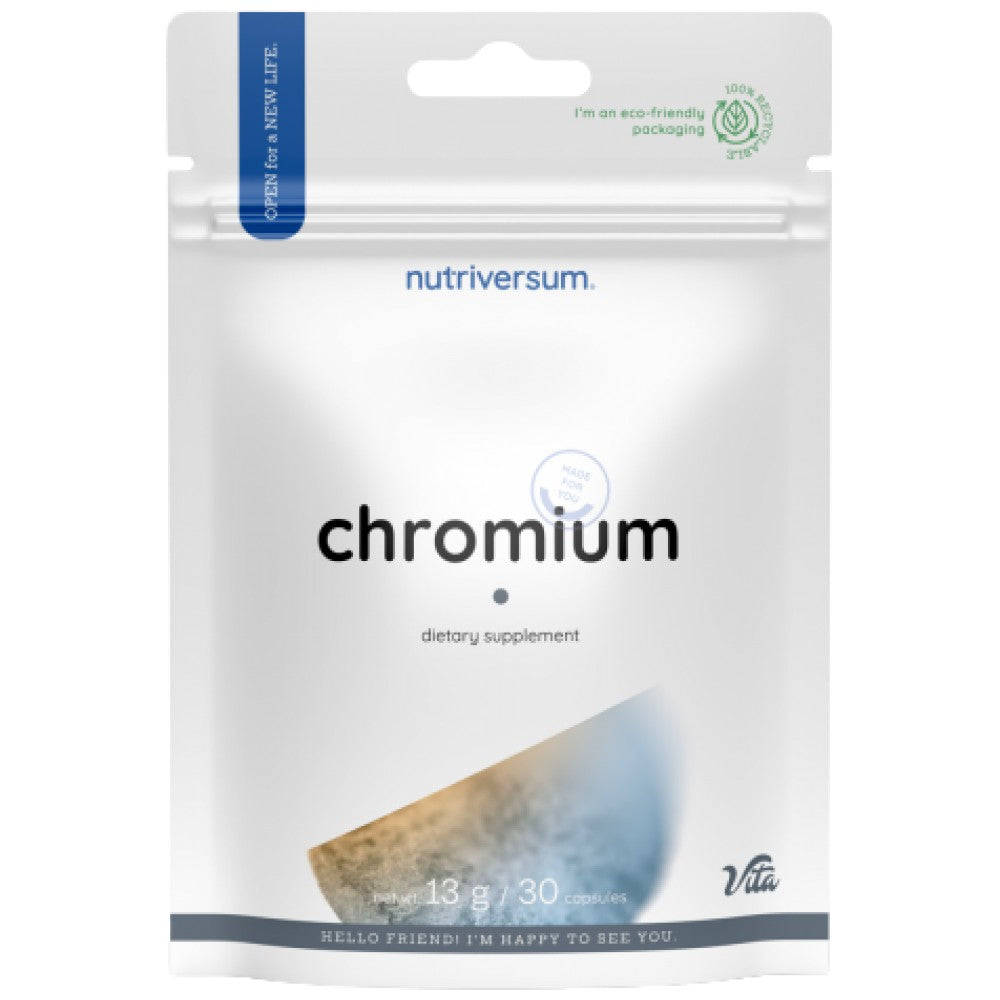 Nutriversum Chromium Tablet 200 mcg Chromium Picolinate - Хром пиколинат 200 mcg