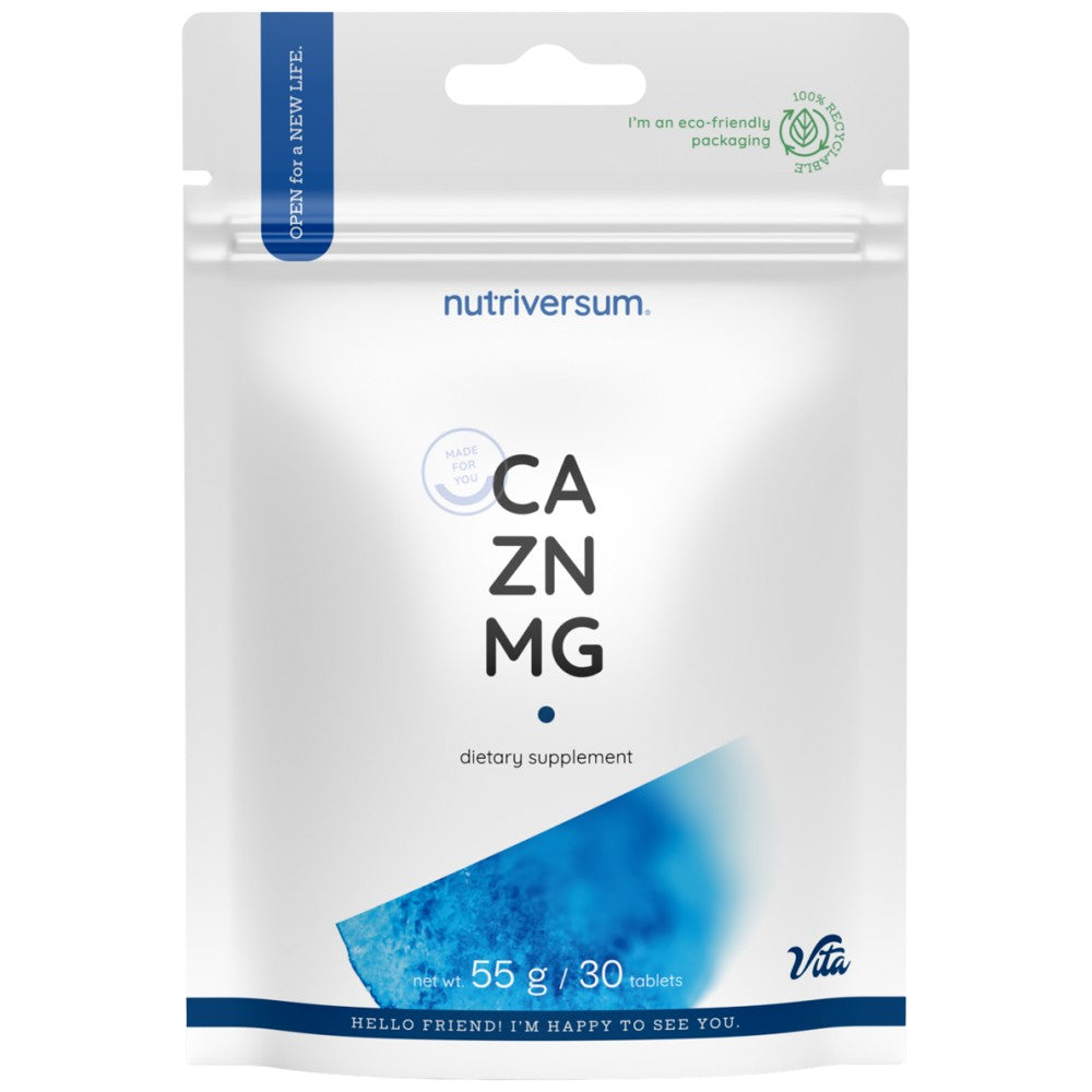 Nutriversum Ca/Zn/MG Calcium Magnesium Zinc Formula - Калций, магнезий и цинк
