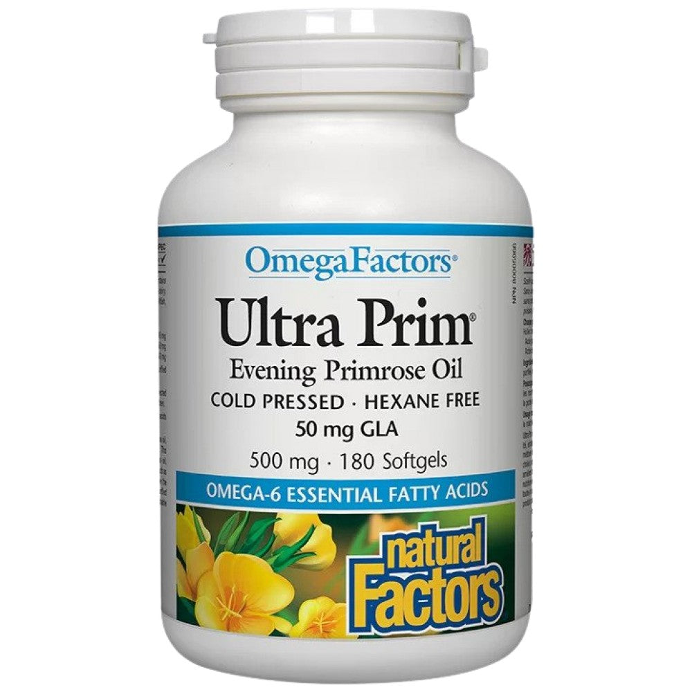 Natural Factors Ultra Prim Evening Primrose Oil 500 mg - Масло от вечерна иглика 500 mg
