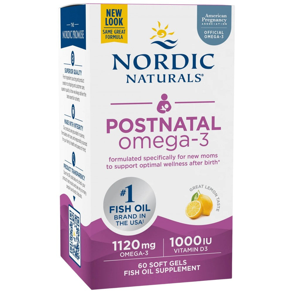 Nordic Naturals Postnatal Omega-3 - Рибено масло за след раждане