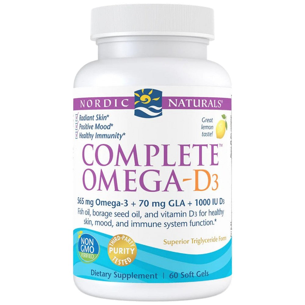 Nordic Naturals Complete Omega-D3 565 mg - Рибено масло с Витамин Д3 565 mg