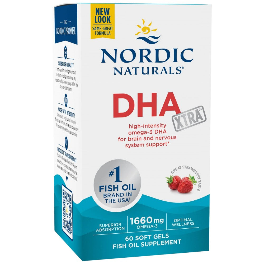 Nordic Naturals DHA Xtra 1660 mg - Концентрирано рибено масло с DHA 1660 mg