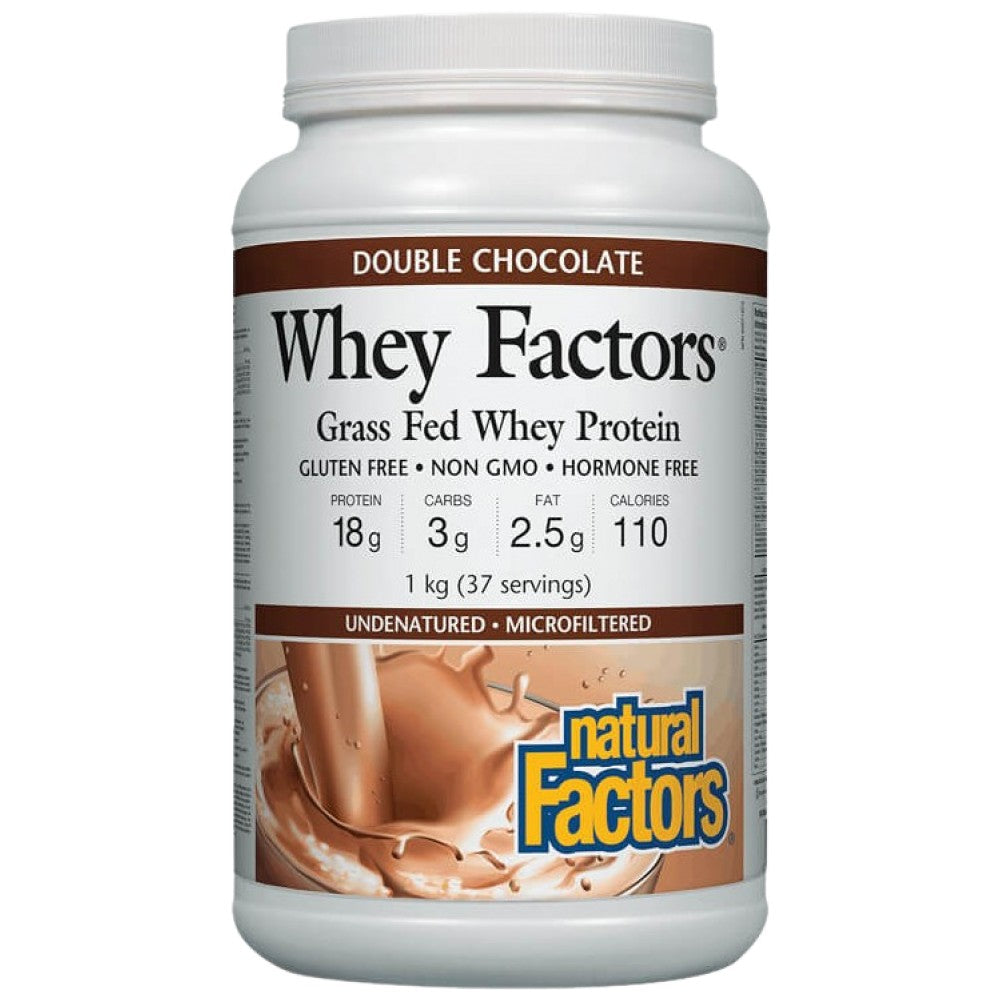 Natural Factors Whey Factors Grass Fed Whey Protein Chocolate - Суроватъчен протеин шоколад