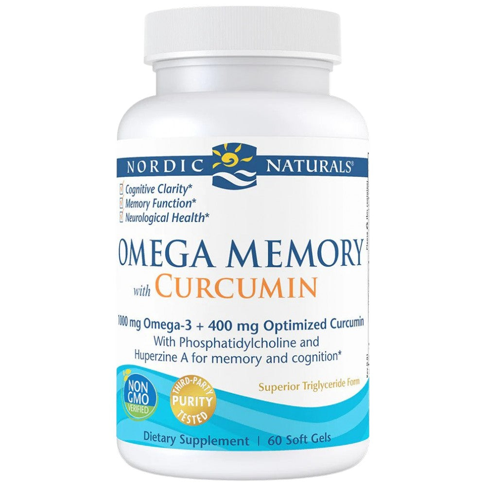 Nordic Naturals Omega Memory with Curcumin - Омега 3 с куркума за памет