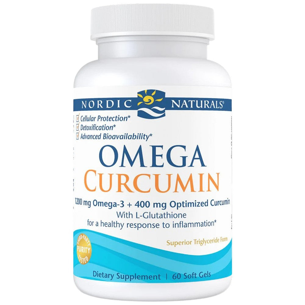 Nordic Naturals Omega Curcumin 1200 mg - Рибено масло с куркумин