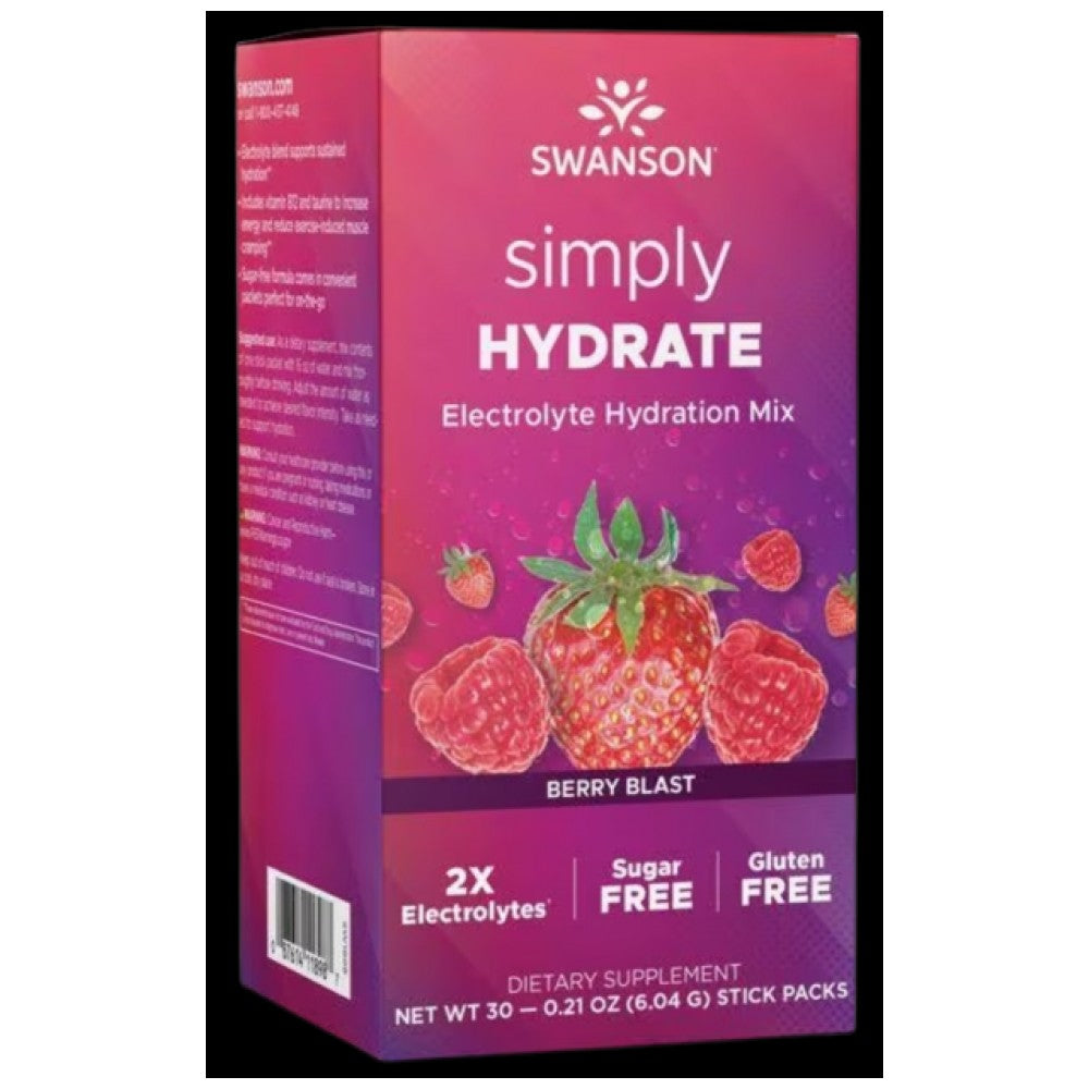 SWANSON Simply HYDRATE Sugar Free Electrolyte Hydration Mix - Електролити без захар