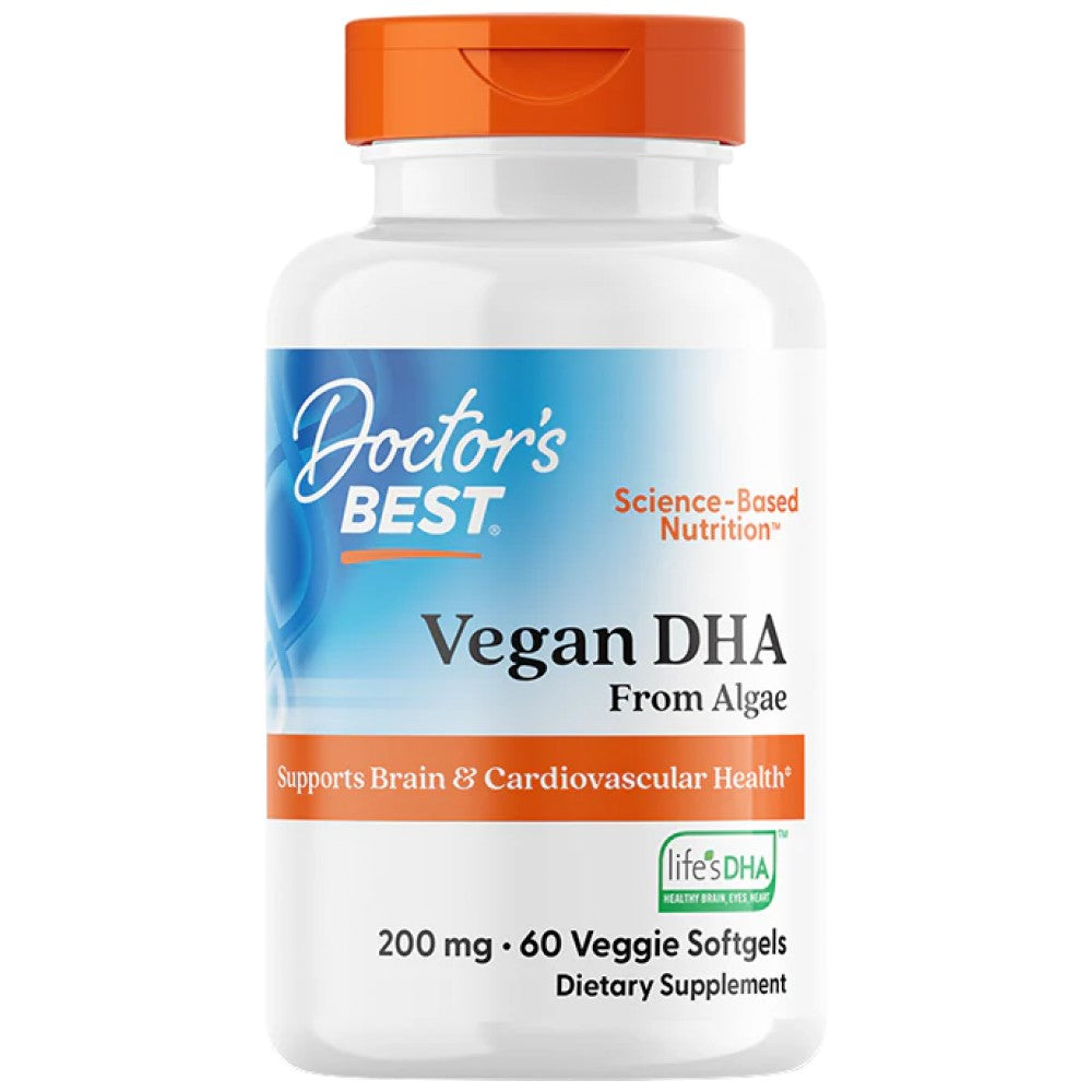Doctor's Best BEST Vegan DHA from Algae 200 mg - Веган DHA от водорасли 200 mg