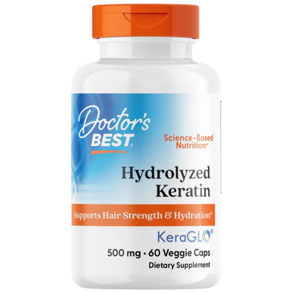 Doctor's Best Hydrolyzed Keratin 500 mg with KeraGLO - Хидролизиран кератин 500 mg