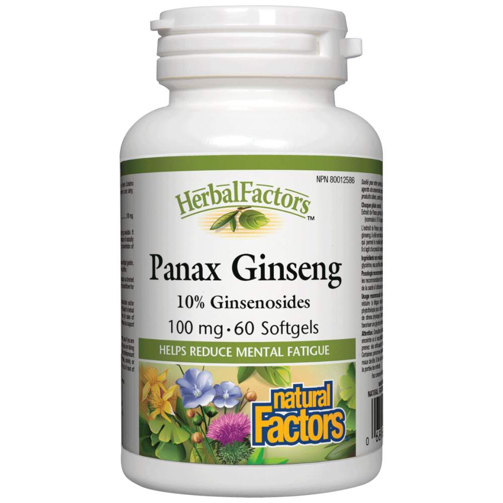 Natural Factors Panax Ginseng 100 mg - Панакс женшен 100 mg